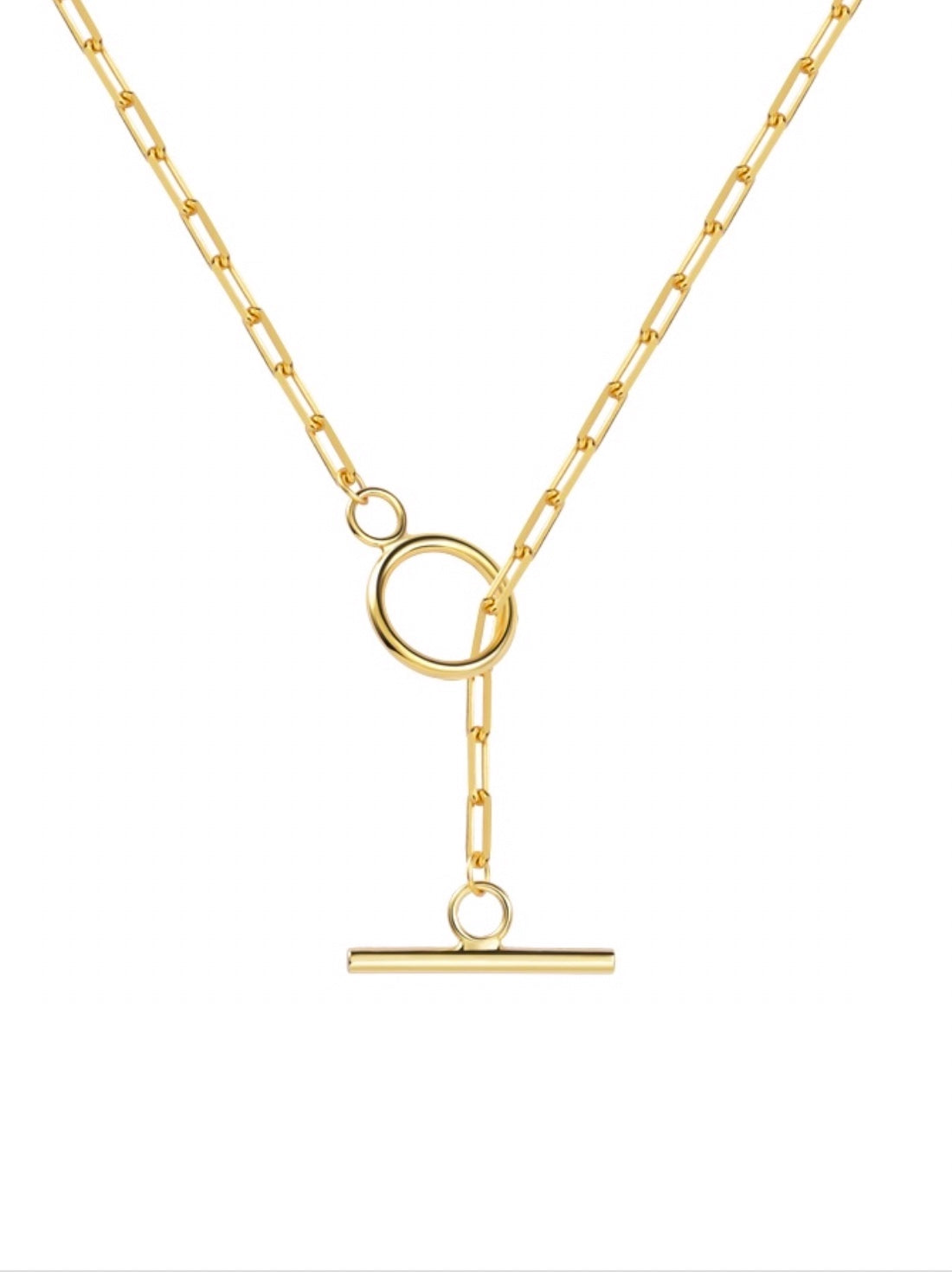 Liv Oliver 18K Gold Lariat Necklace
