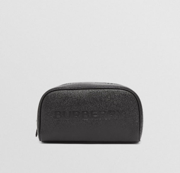 Burberry Leather Cosmetic Pouch - Black