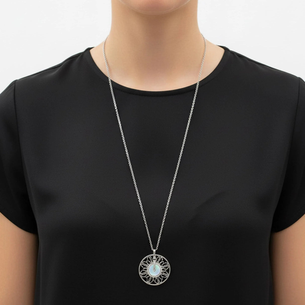 Bullion Gold Vintage Medallion Necklace