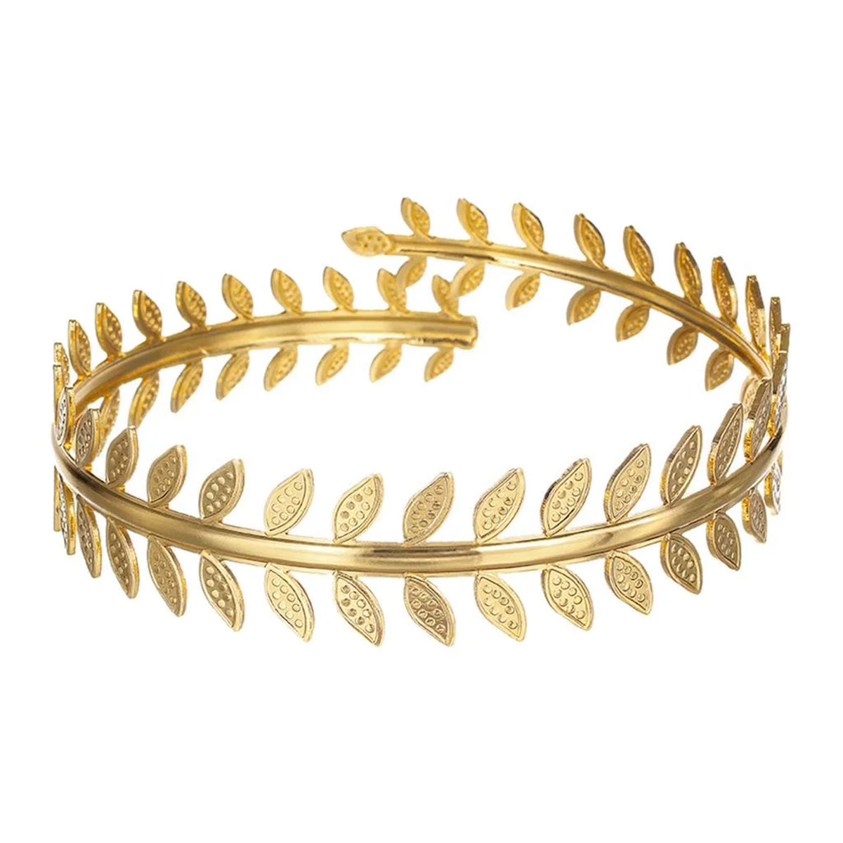 Liv Oliver 18K Gold Vine Arm Cuff Bangle