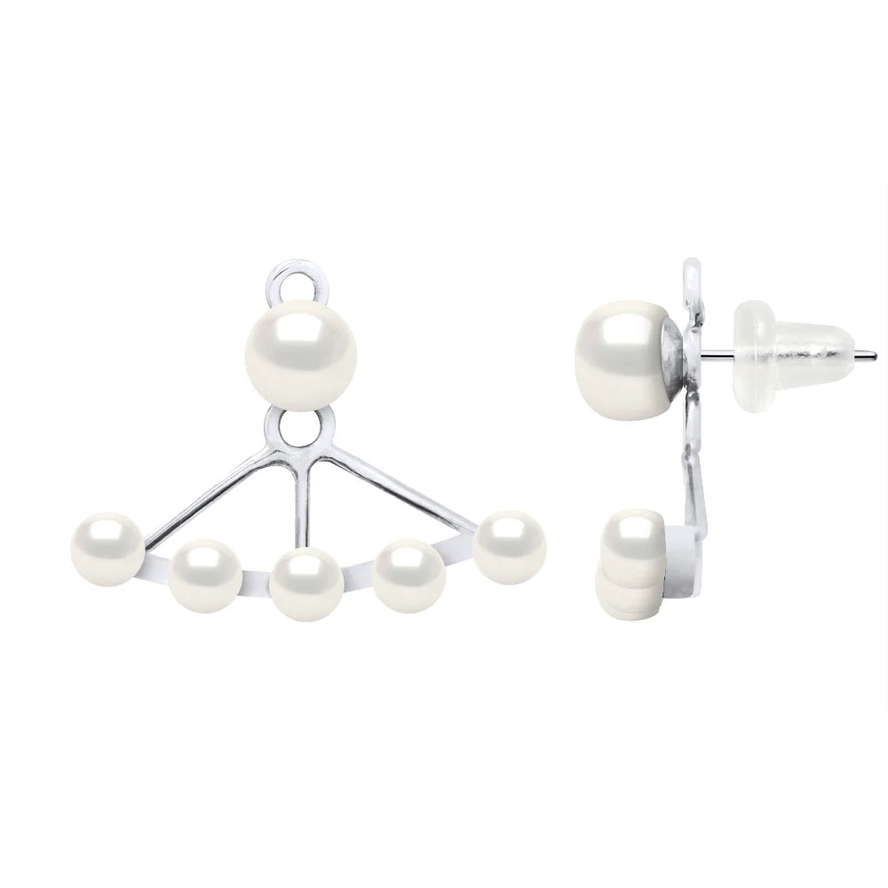 Earrings Freshwater Pearl White 6mm