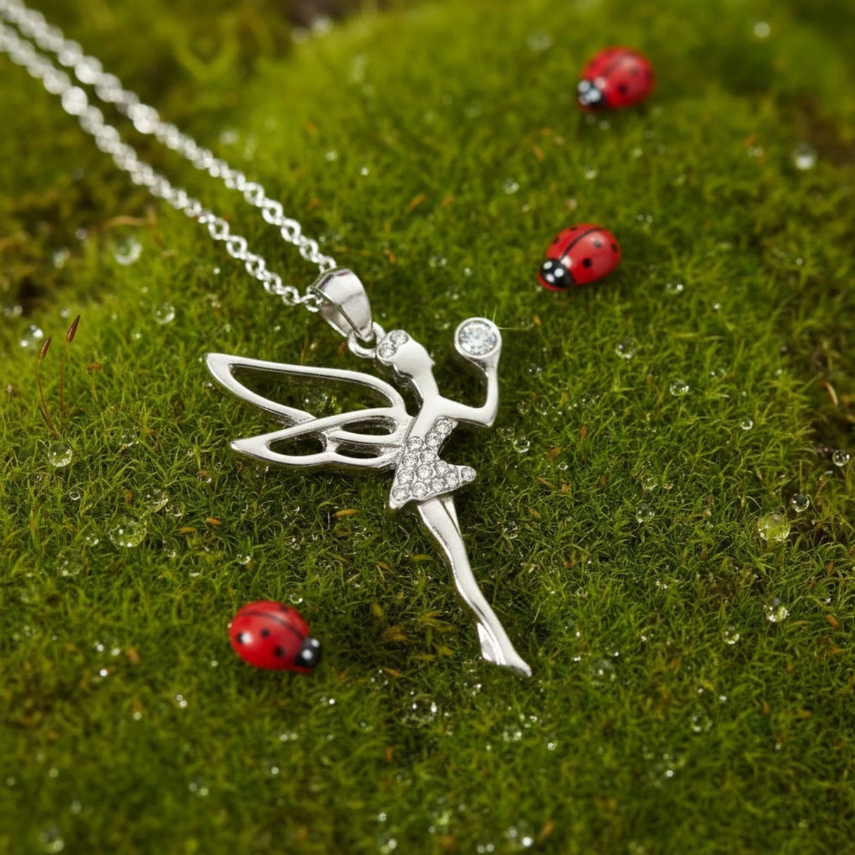 Krystal Couture Tinkerbell Necklace Embellished with SWAROVSKI Crystals