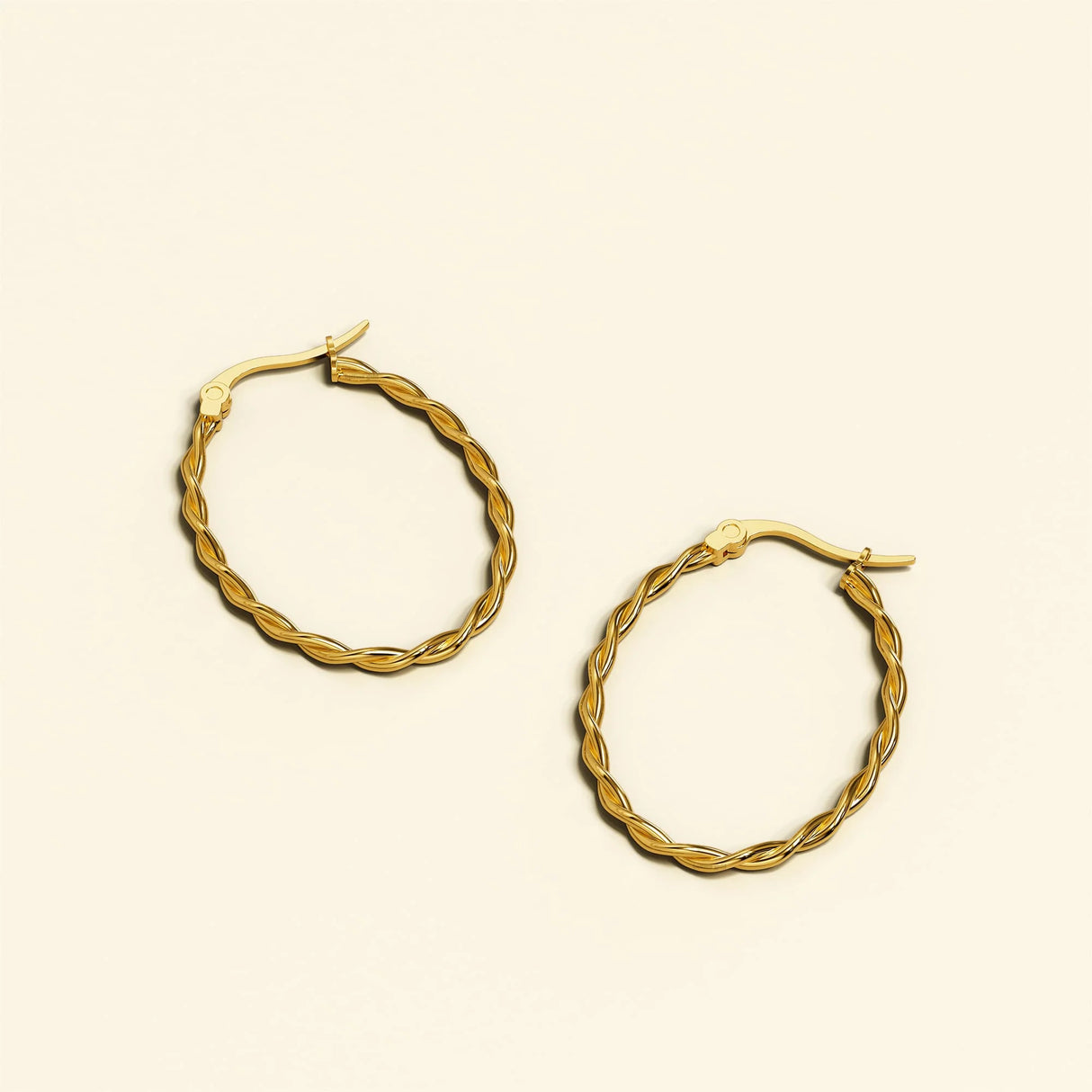 Bullion Gold Fairy Dust Hoop Gold Layered Earrings