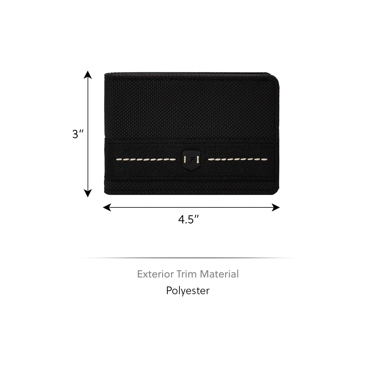 Fossil Rowan Black Wallet