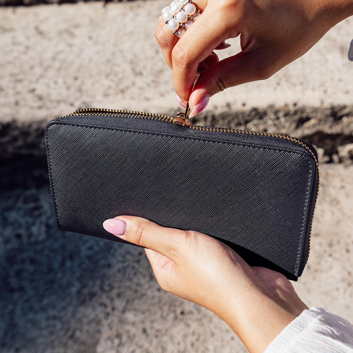 SAINT GERMAIN - Wallet - BLACK
