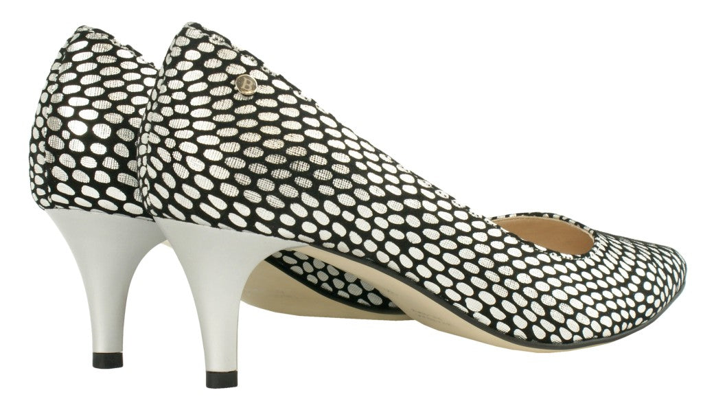 Bosccolo Womens High Heels - Silver Scales