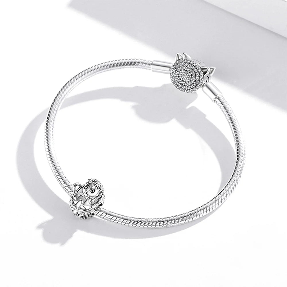 Solid 925 Sterling Silver Lady Flora Pandora Inspired Bead Charm