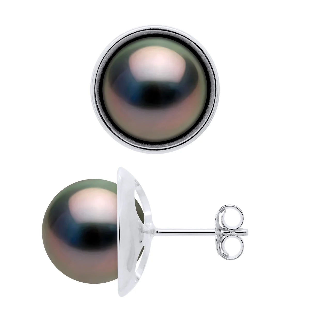 Earrings Prestige Tahitian Pearl Yellow Gold