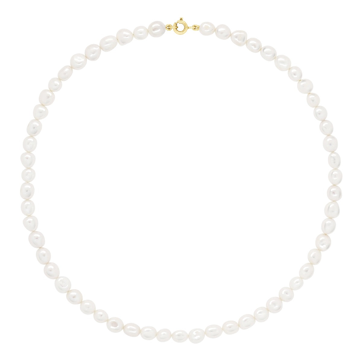 Necklace Gold - Natural White - Longueur 42 cm