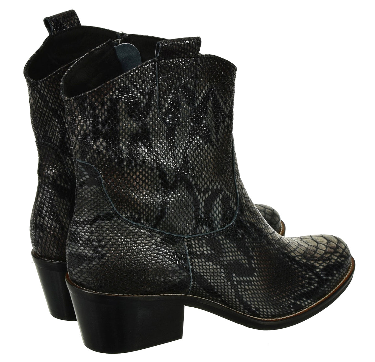 Bosccolo Womenscowgirl Boots - Grey Python