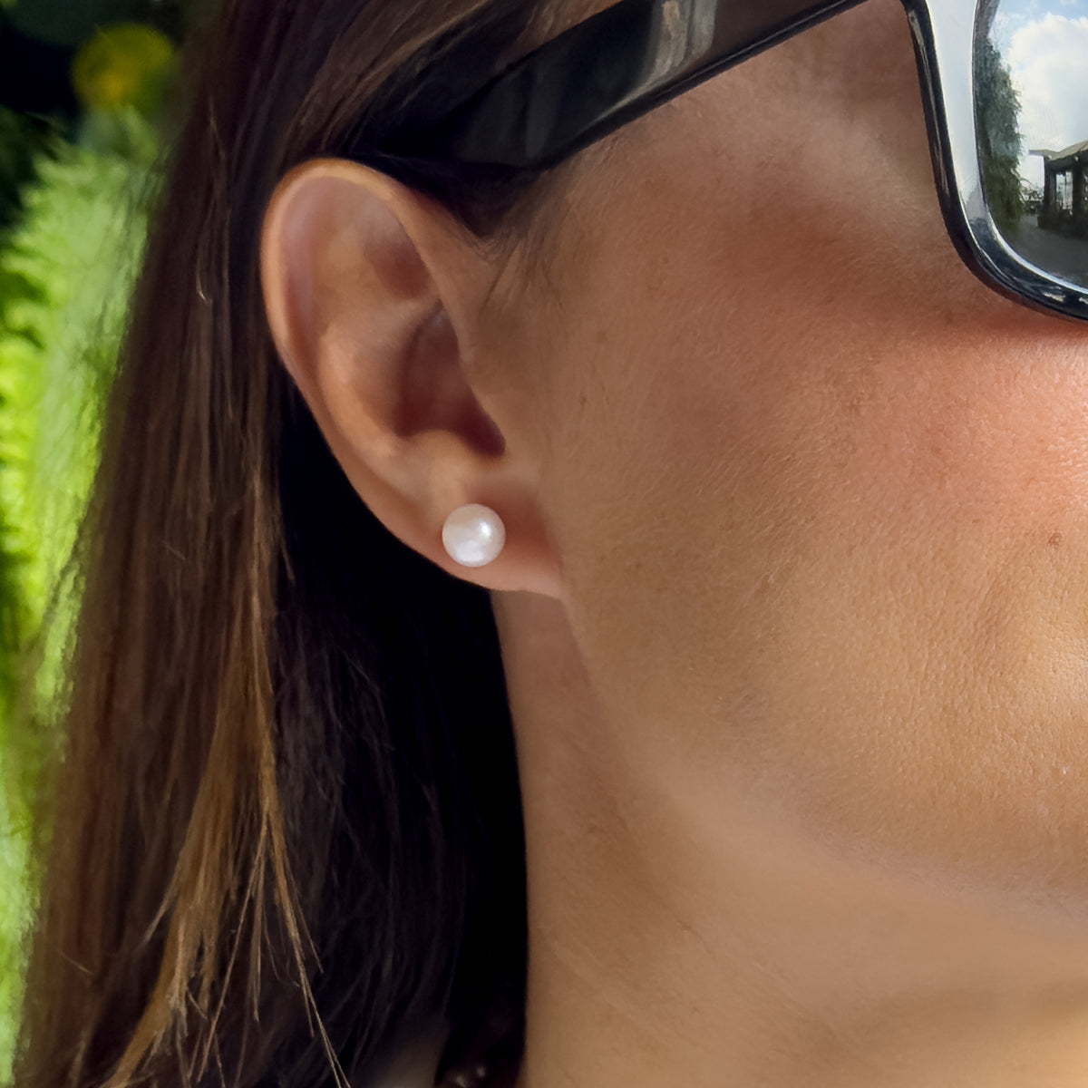 Earrings White Gold - Natural White