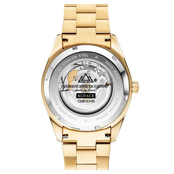 Christophe Duchamp Audace 40 - White Dial & 316L Stainless Steel Strap