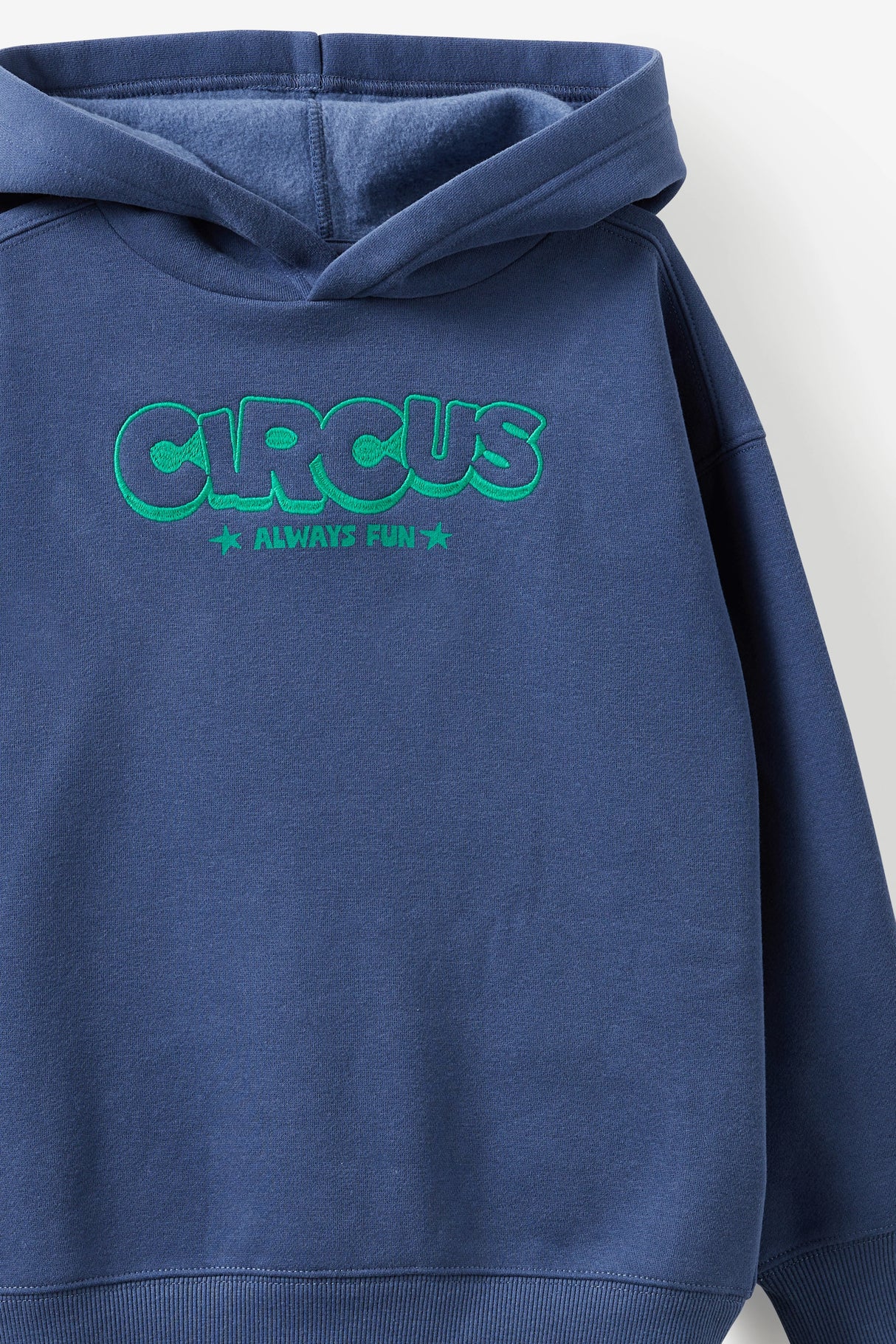 Cotton On Kids Boys Sammy Oversize Hoodie - Deep Dive/Circus Always Fun