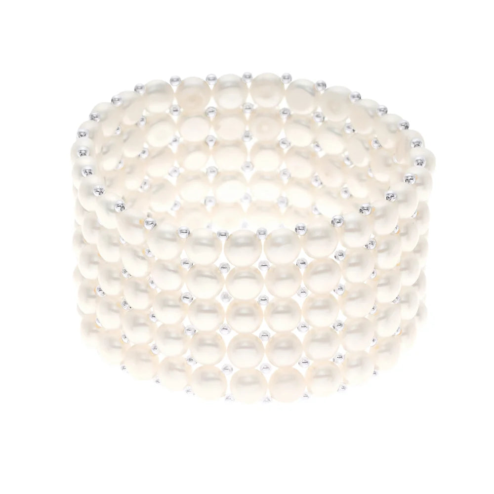Manufacture Royale Bracelet Freshwater Pearl White 3-4mm