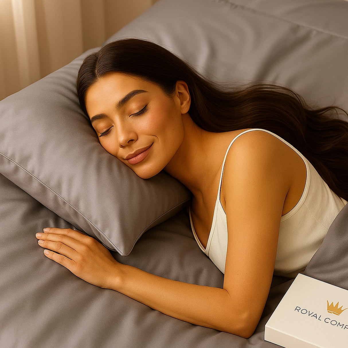 Pure Silk Pillowcase - Single Pack - Charcoal