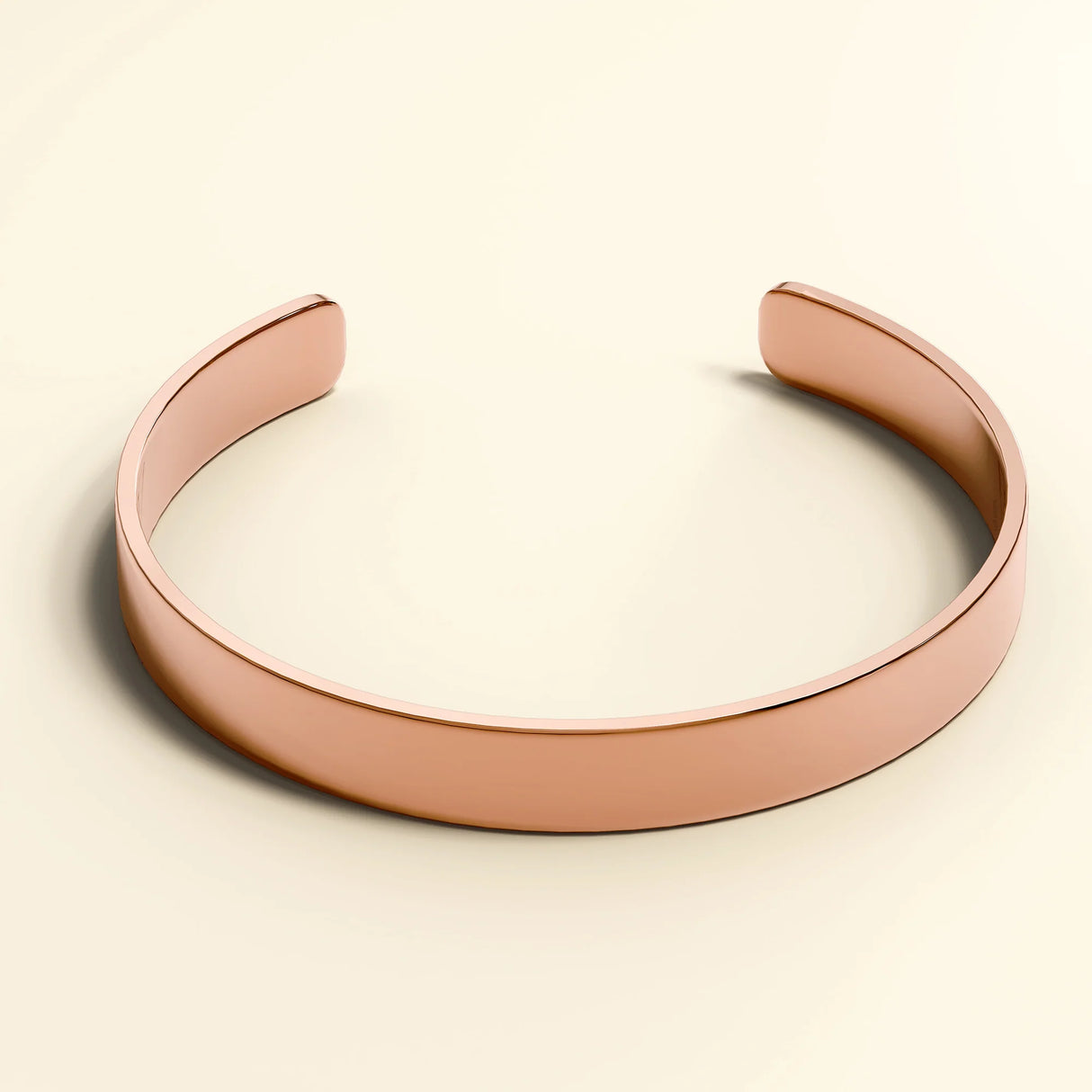 Bullion Gold Avenue Classic Cuff Bangle Rose Gold - 8mm