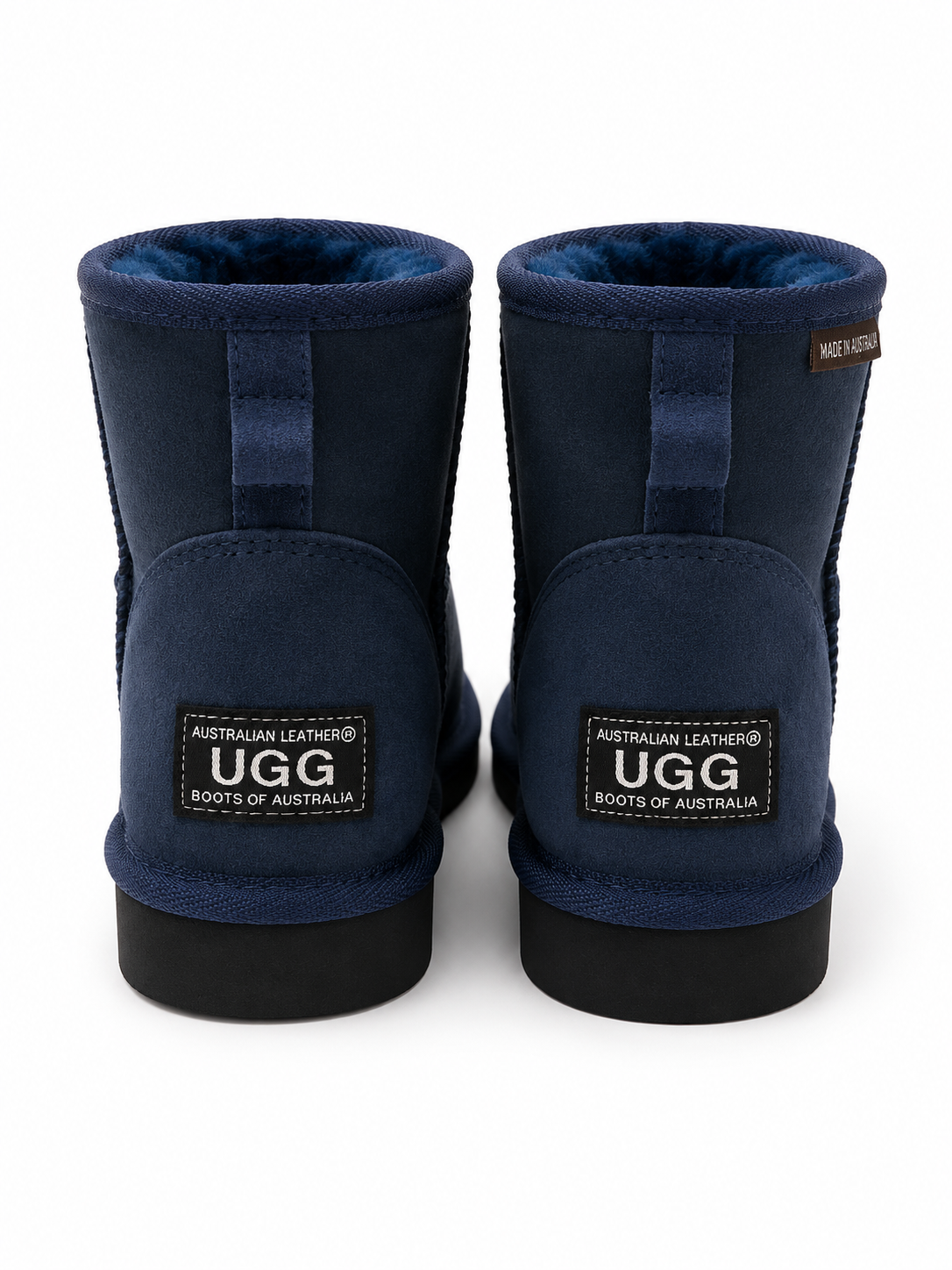Australian Leather Ugg Mini Uggs - Navy - AU6