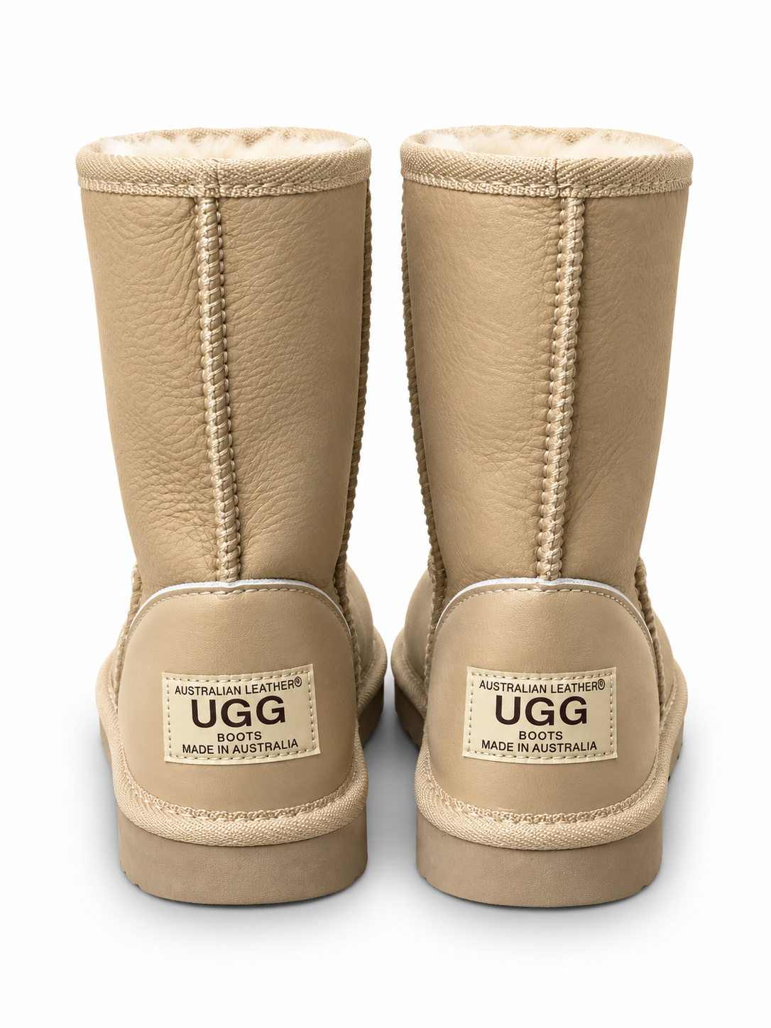 Australian Leather Ugg Classic Short - Champagne - AU6