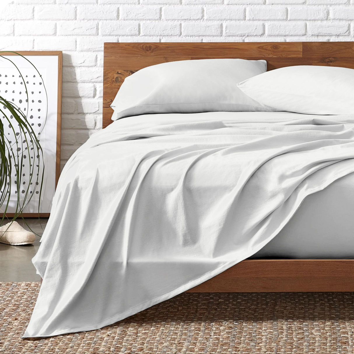 Royal Comfort Signature Bamboo Cotton Sheet Set- White