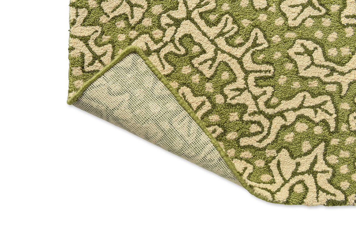 Sanderson Truffle Olive 446007 Outdoor Rug