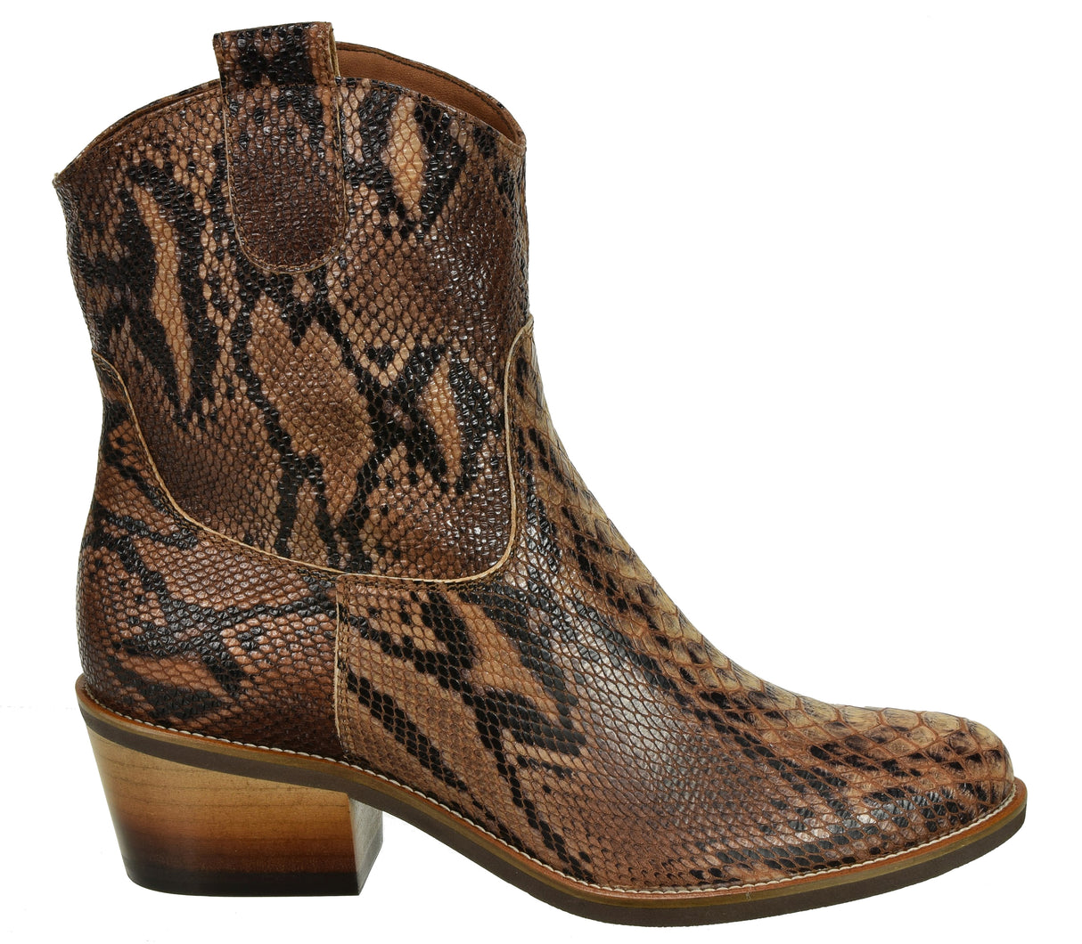Bosccolo Womenscowgirl Boots - Brown Python