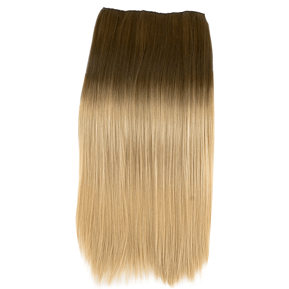 22" Two Tone Ombre Blonde Deluxe Synthetic Hair Straight 7Piece 16Clips 04