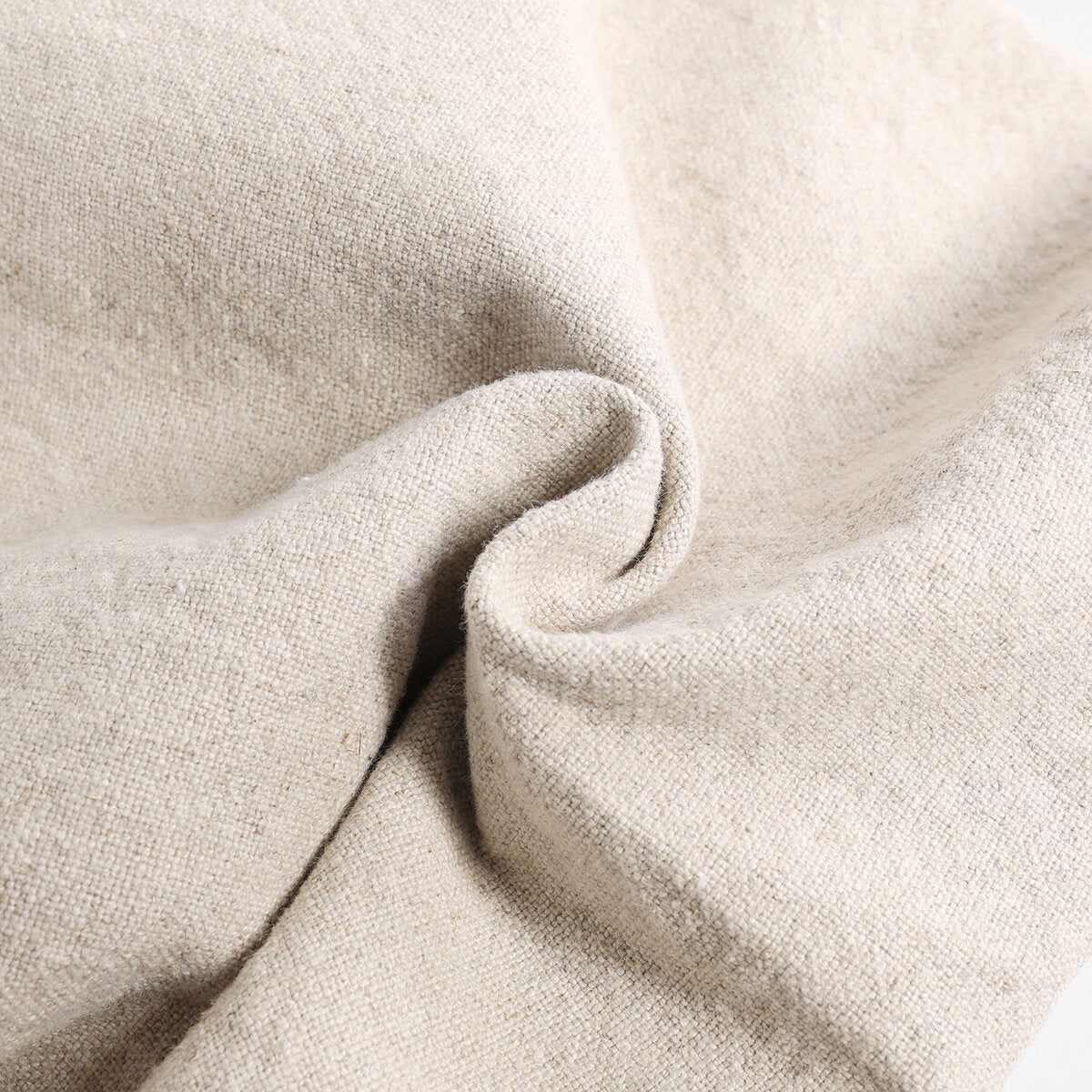 Linen Canvas Slouchy Tote Bag - Ivory