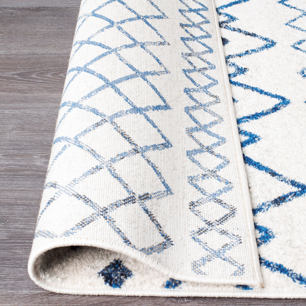 Oasis 453 White Blue Rug