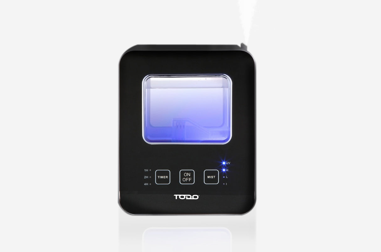 TODO 2.5L Air Humidifier Ultrasonic Aromatheraphy Diffuser UV Sterilizer - Black