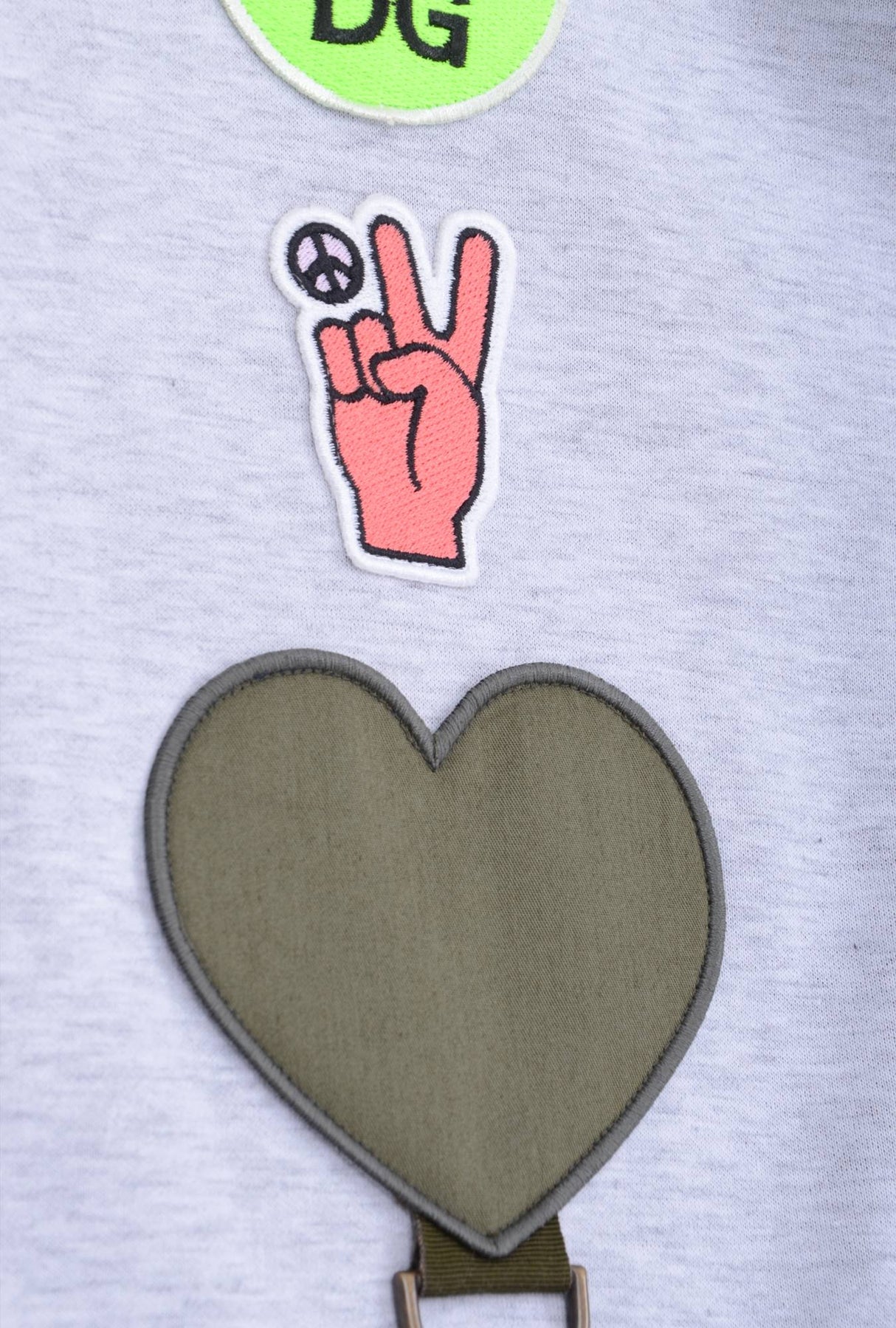 Dolce & Gabbana Men Hooded "Peace" Sweatshirt