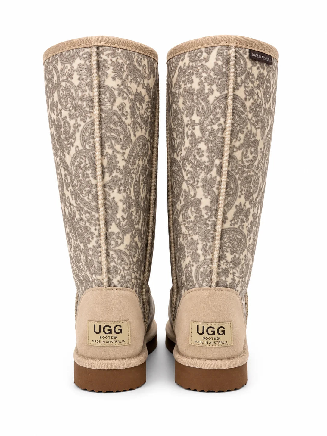 Australian Leather Ugg Classic Tall Paisley - Stone Grey - AU4