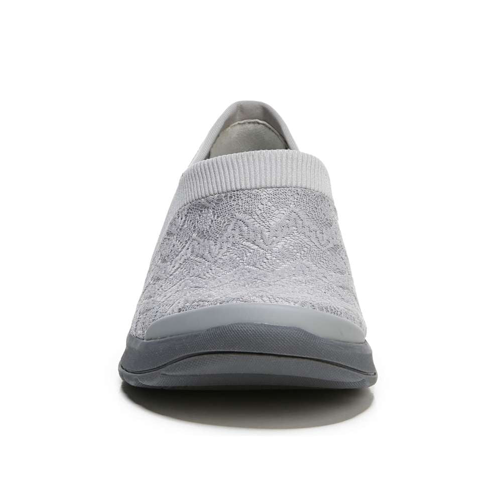 Bzees Gia Slip-On Casual Sneaker - Grey Knit