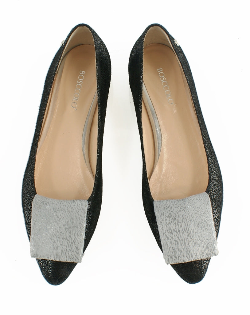 Bosccolo Womens Ballerina Pillow Elite - Black/Gray