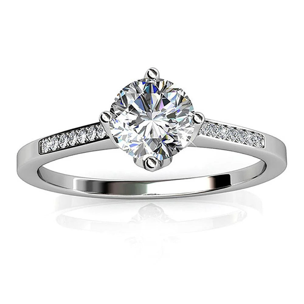 Krystal Couture Covenant Ring Embellished with Swarovski Crystals
