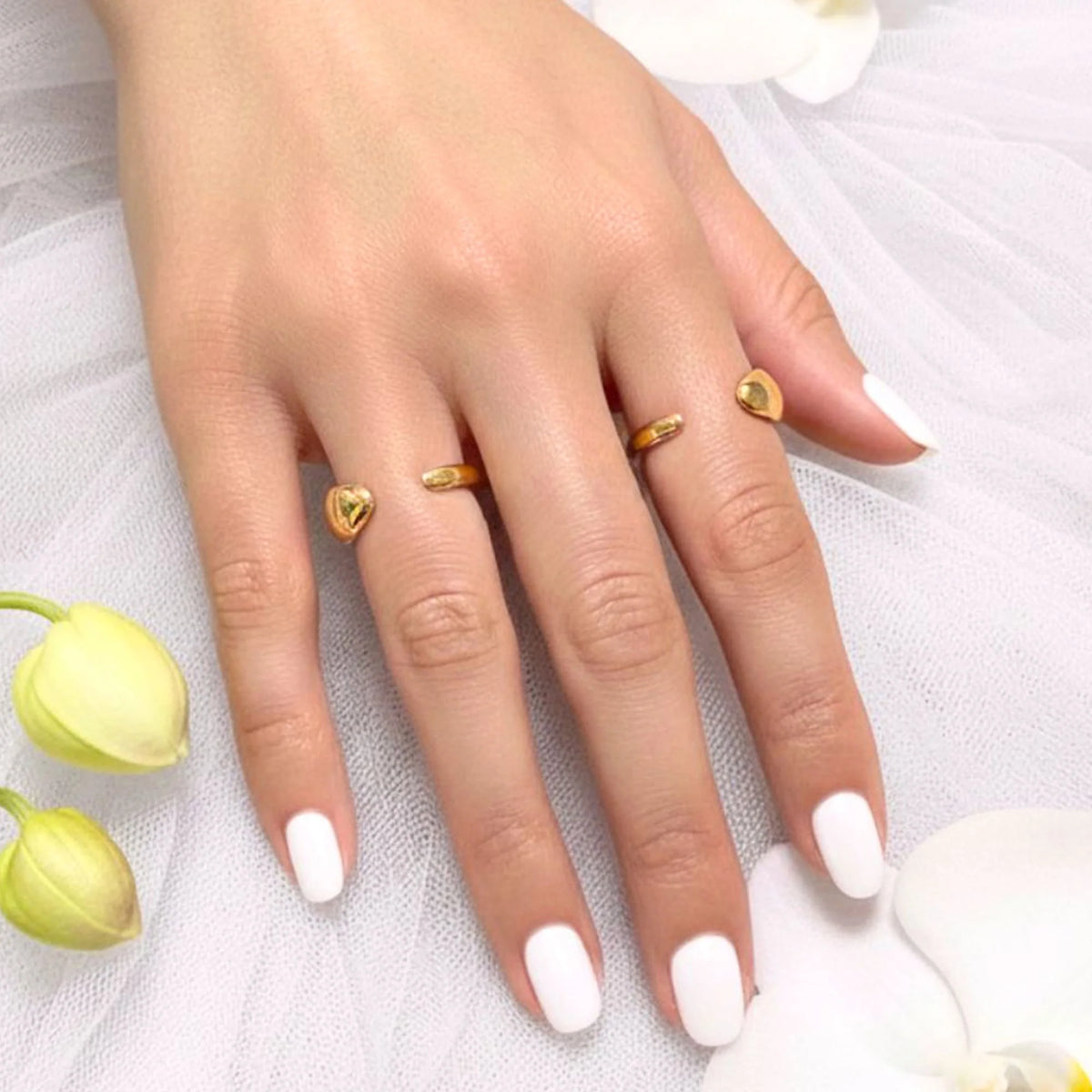 Bullion Gold Elan Irregular Open Claw Gold Ring