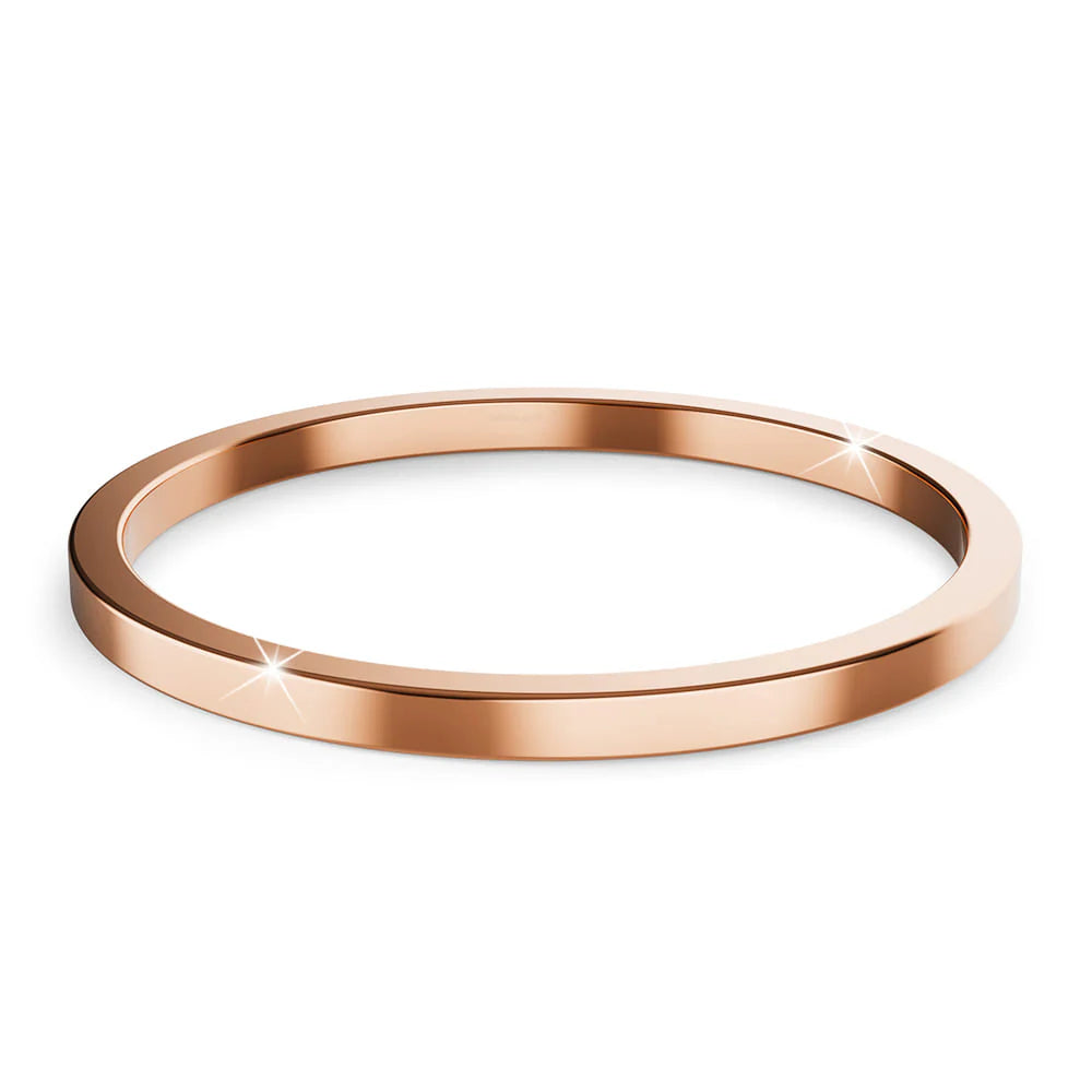 Bullion Gold Rose Gold Simplicity Slim Ring