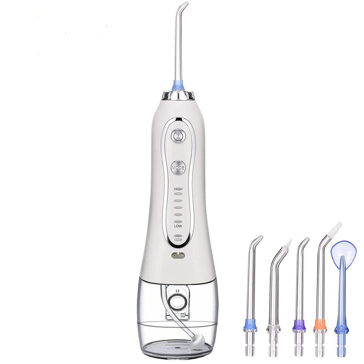 TODO Rechargeable Water Dental Jet Pick Flosser 5 Mode 110 PSI 2000mAh 3.7V Travel Oral Irrigator