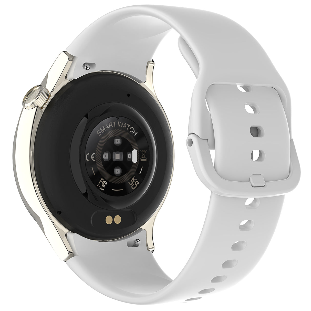 Bluetooth Smart Watch 1.43" Touch Screen Call Heart Rate Blood Pressure BT 5.3 - White