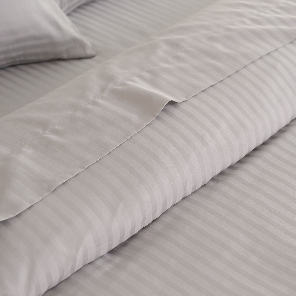 Royal Comfort Kensington 1200TC 100% Cotton Stripe Sheet Set - King - Grey