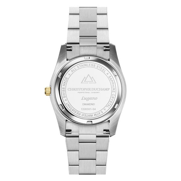 Christophe Duchamp Lugano - Black Dial & 316L Stainless Steel Strap