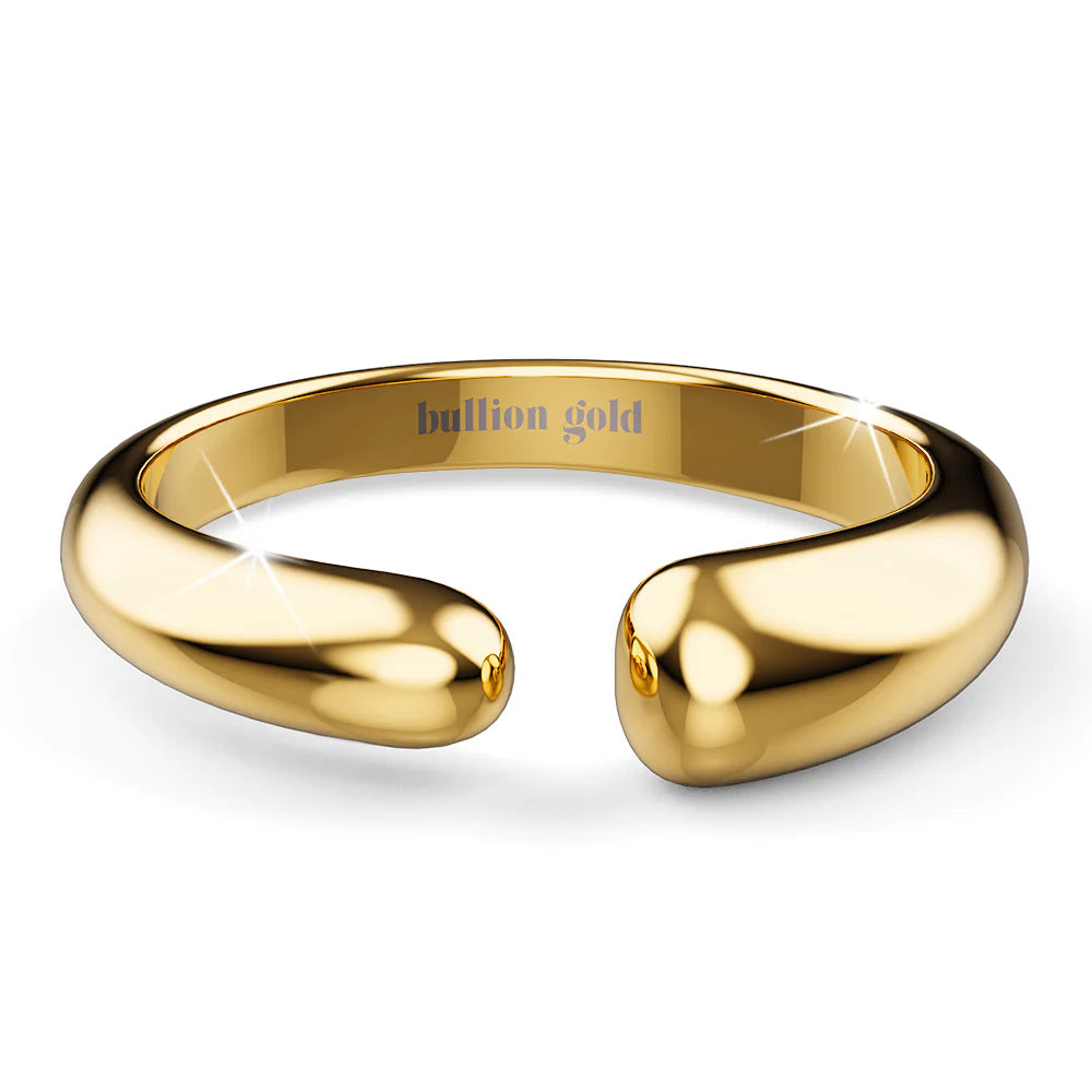 Bullion Gold Gaping Jasper Ring in Gold