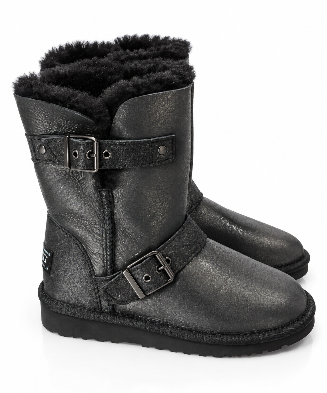 Australian Leather Ugg Classic Short Double - Metallic Gunmetal - AU4