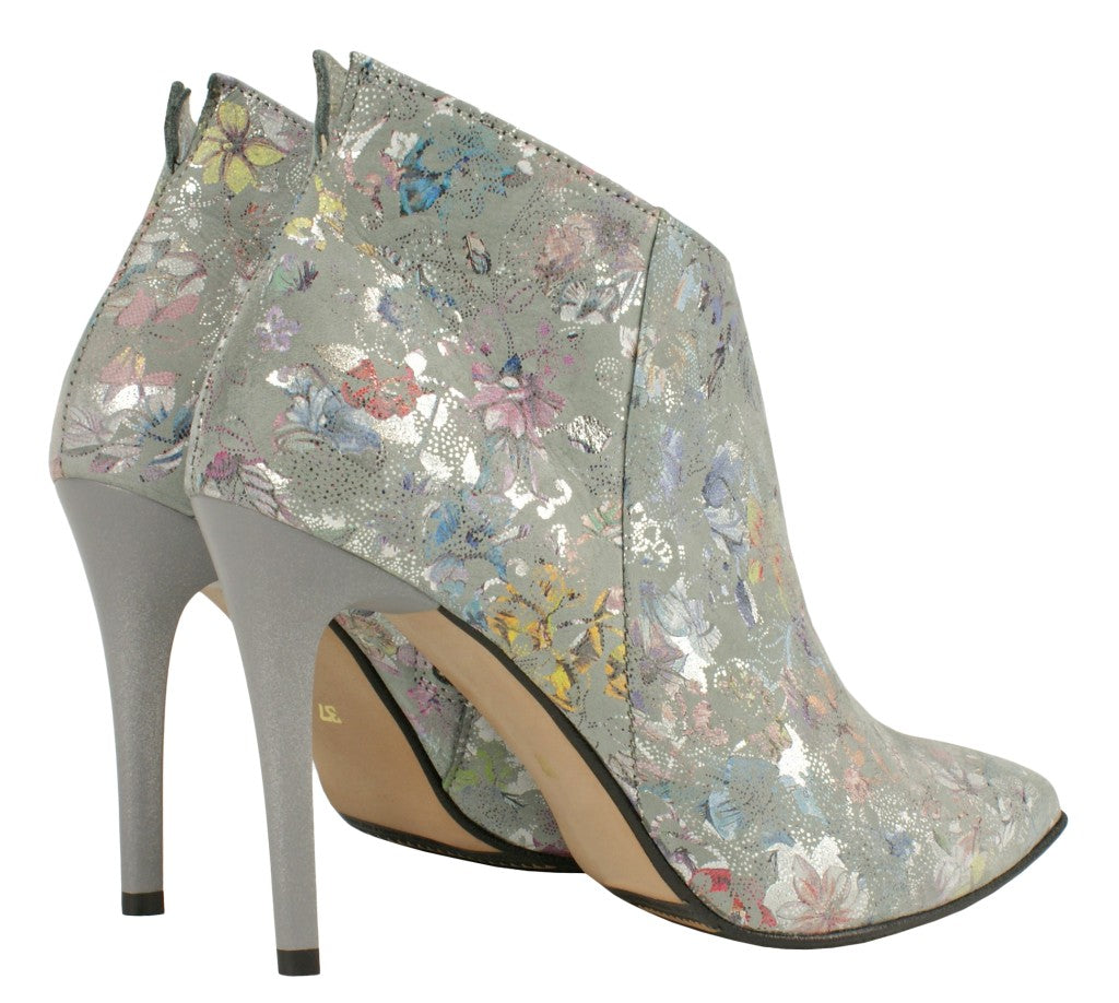 Bosccolo Womens Boots - Flowers On Grey