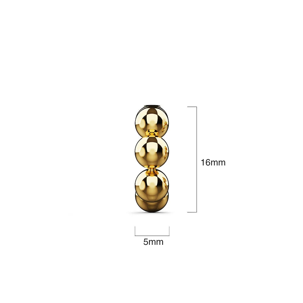 Bullion Gold Golden Fusion Sud Earrings