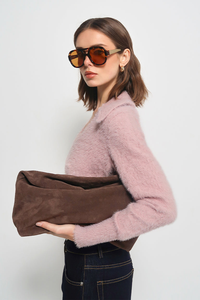 Madison The Label Lucy Knit Cardigan - Dusty Pink