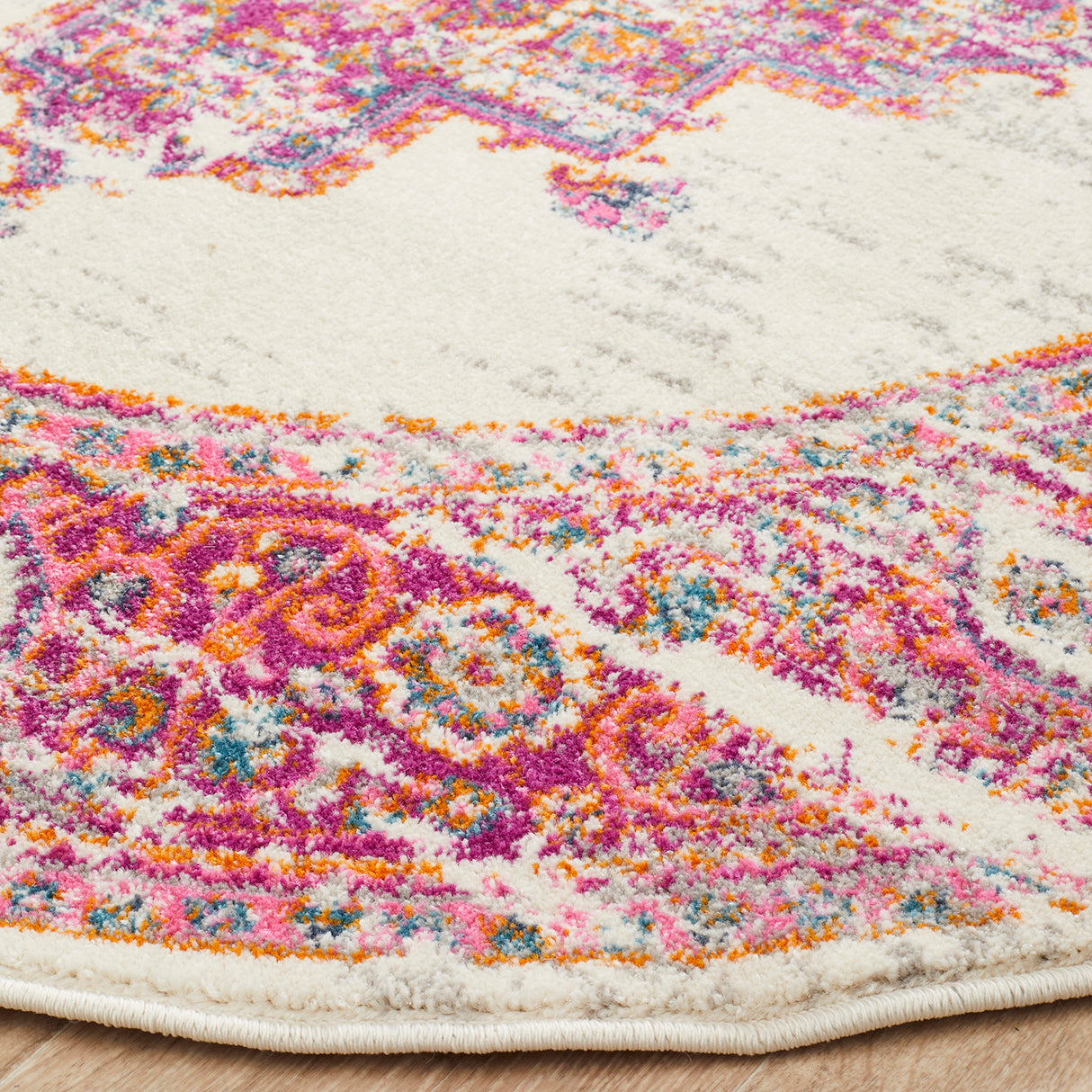 Babylon 211 Pink Round Rug