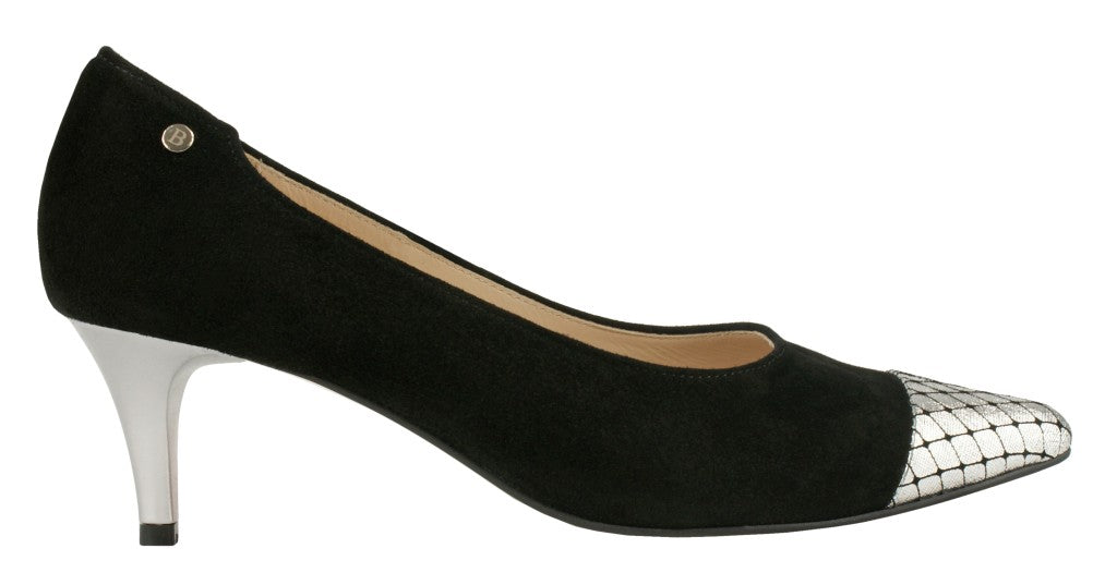 Bosccolo Womens High Heels - Black/Silver