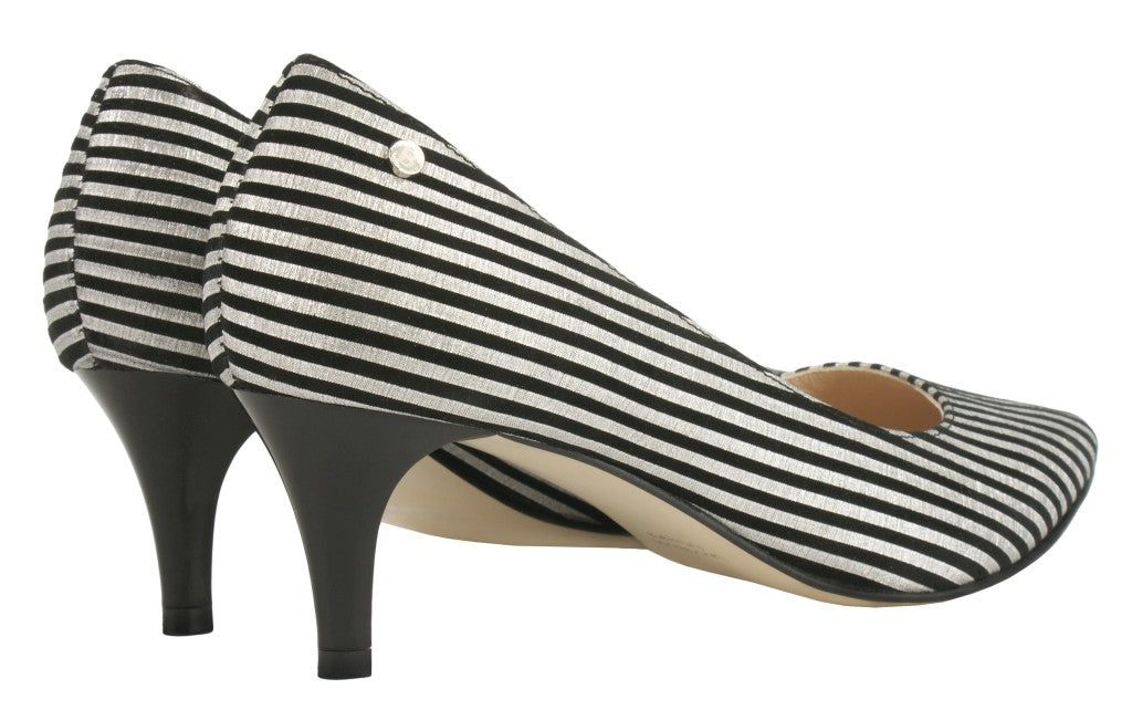 Bosccolo Womens High Heels - Silver/Black