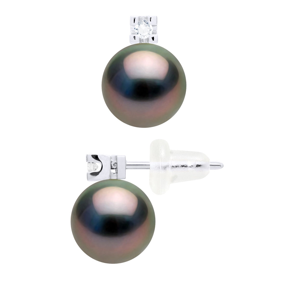 Earrings Prestige -Diamonds 0,04 Cts - Longueur 42 cm