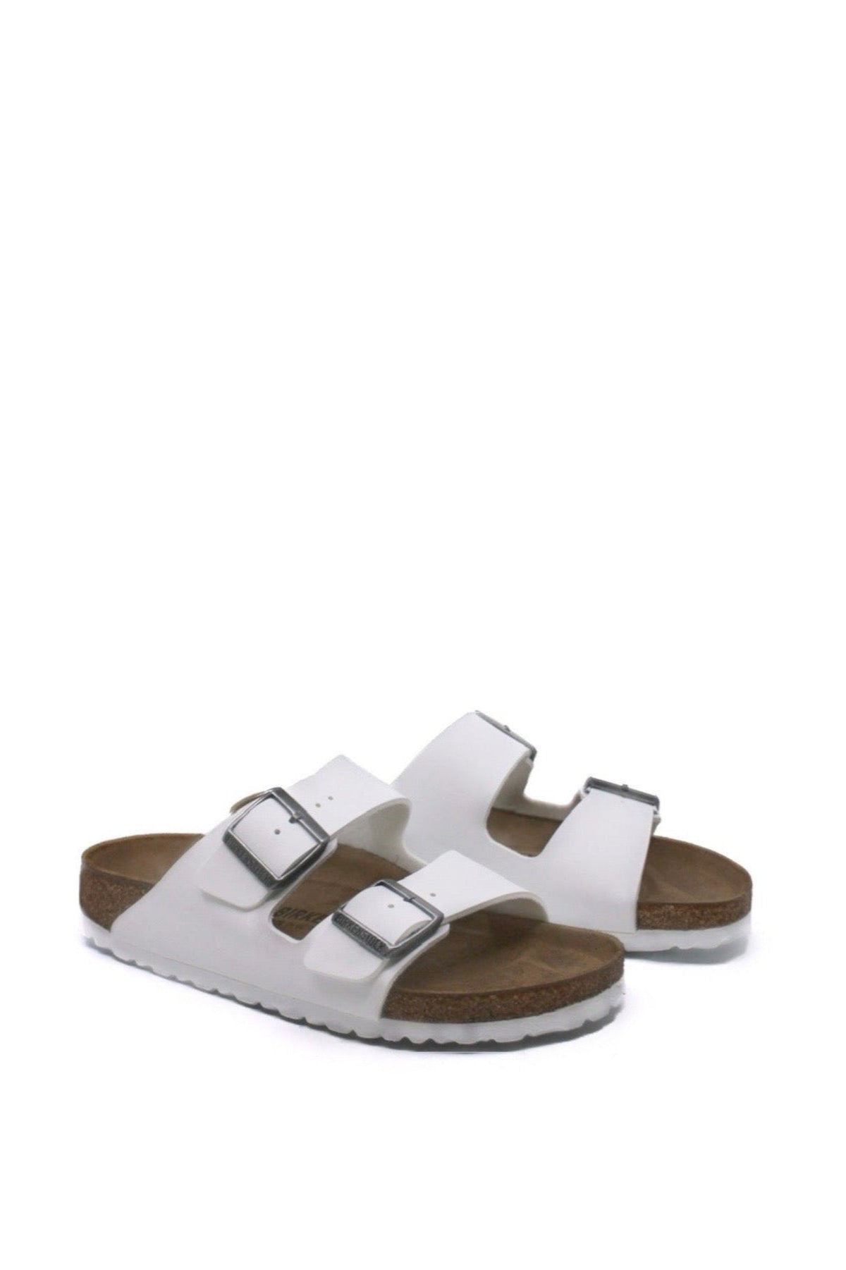 Birkenstock Unisex Arizona Birko-Flor Narrow Fit Sandals -White